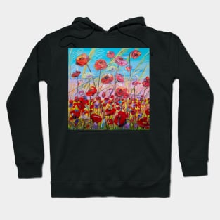 Scarlet poppies Hoodie